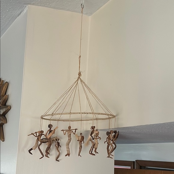 ▫️Tribal Wood/Woven Handcrafted Hanging Mobile with Figurines - Picture 2 of 4